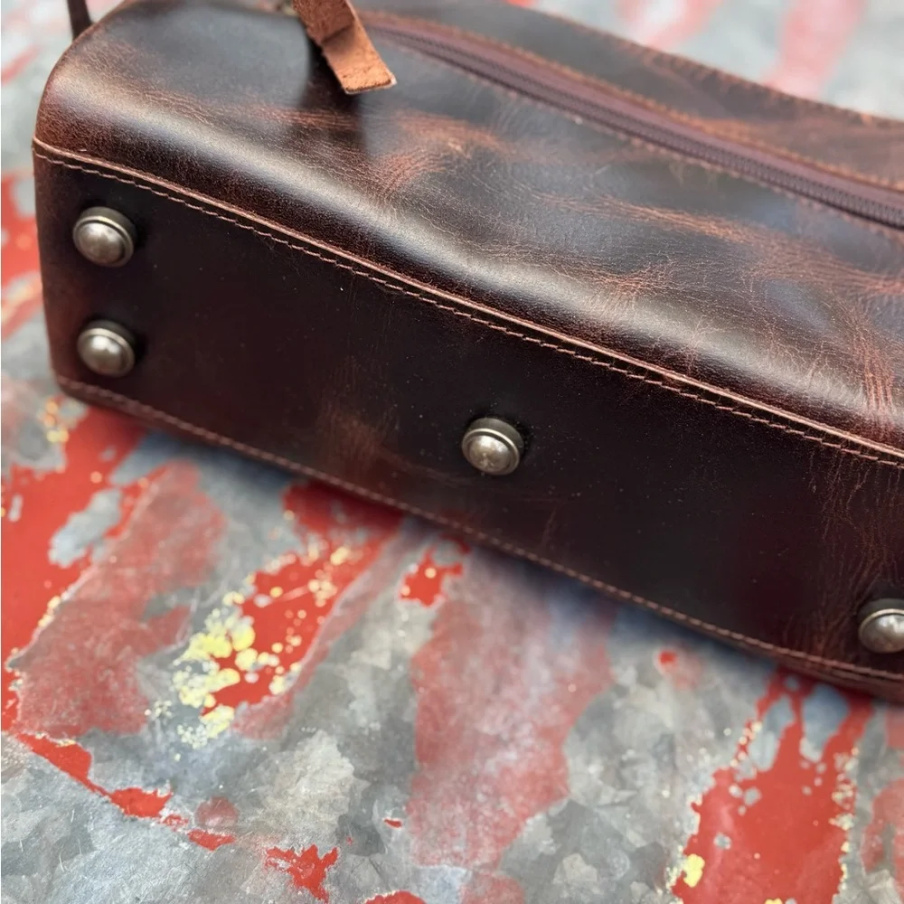 NWOT Men’s Leather Toiletry Bag Dopp Kit - Picture 3 of 3